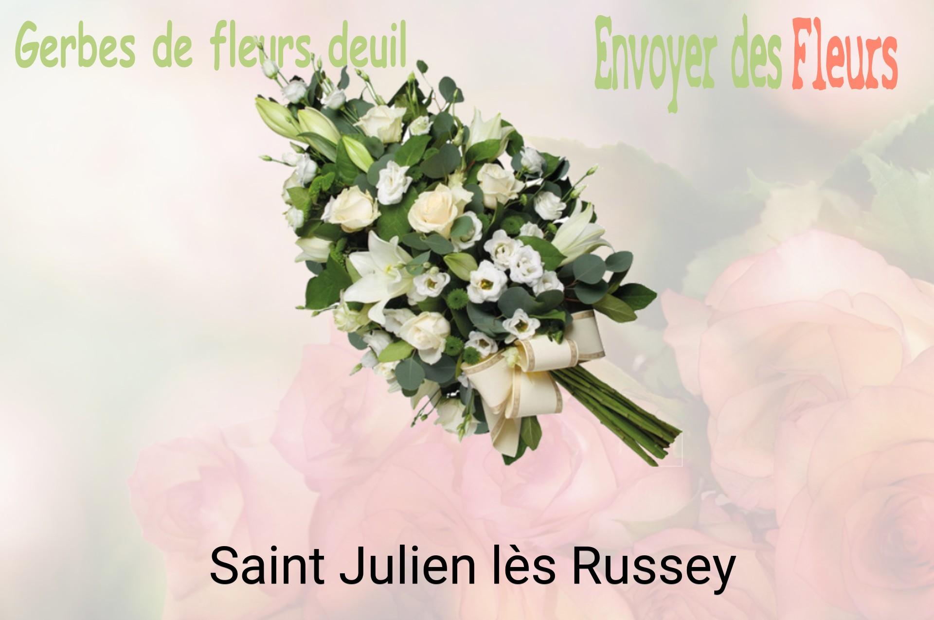 Gerbe de fleurs de deuil livrée à Saint-Julien-lès-Russey